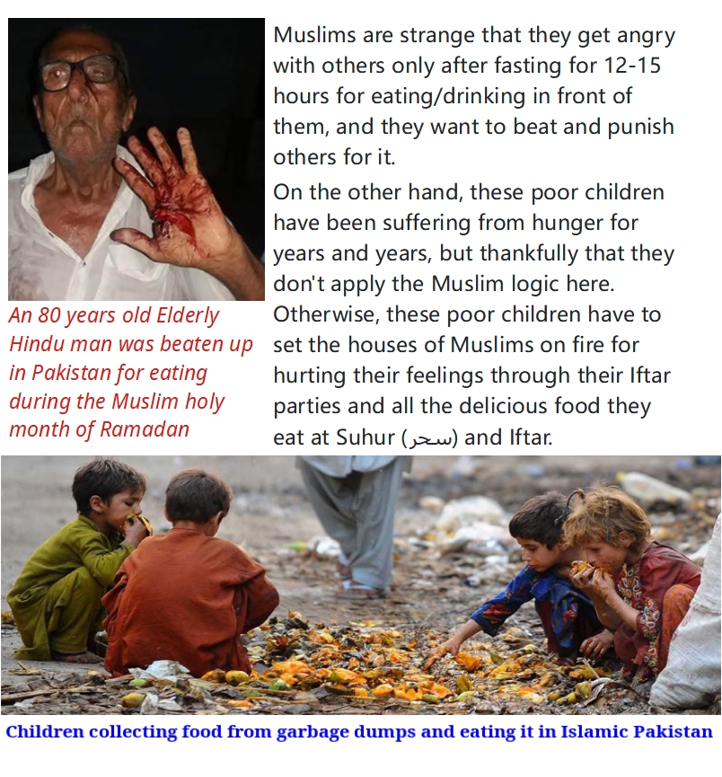 Ramadan Poor Children + An old Hindu man beaten for eating in Ramadan